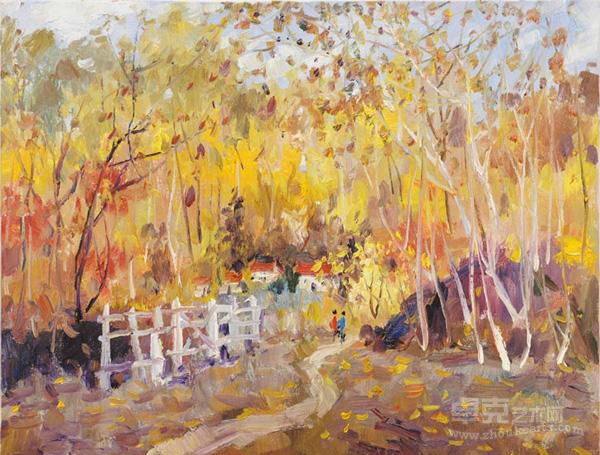 秋之山庄 60*50cm