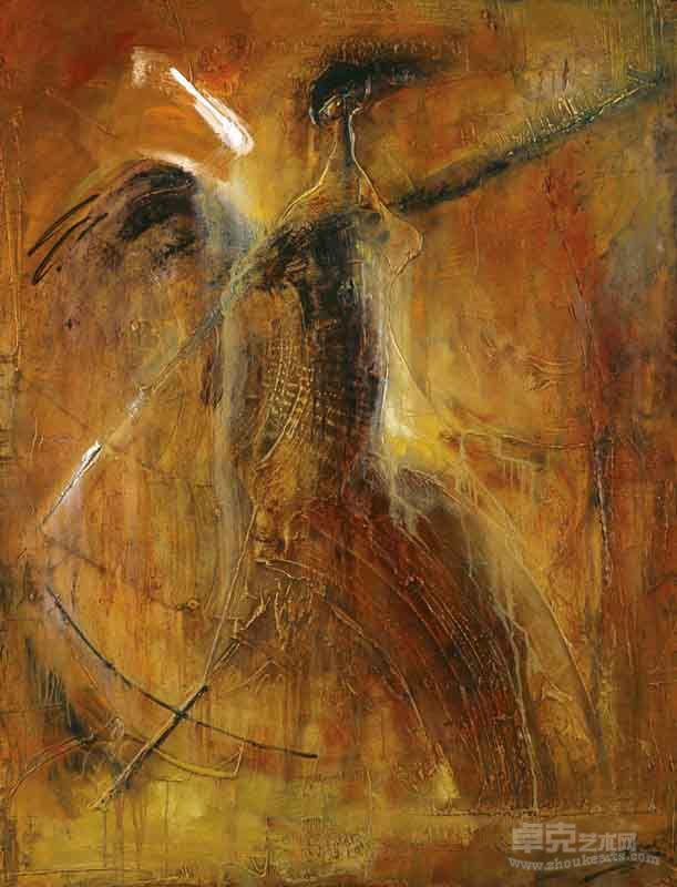 神鸟传说(110x140) 2007年 布面底料油彩