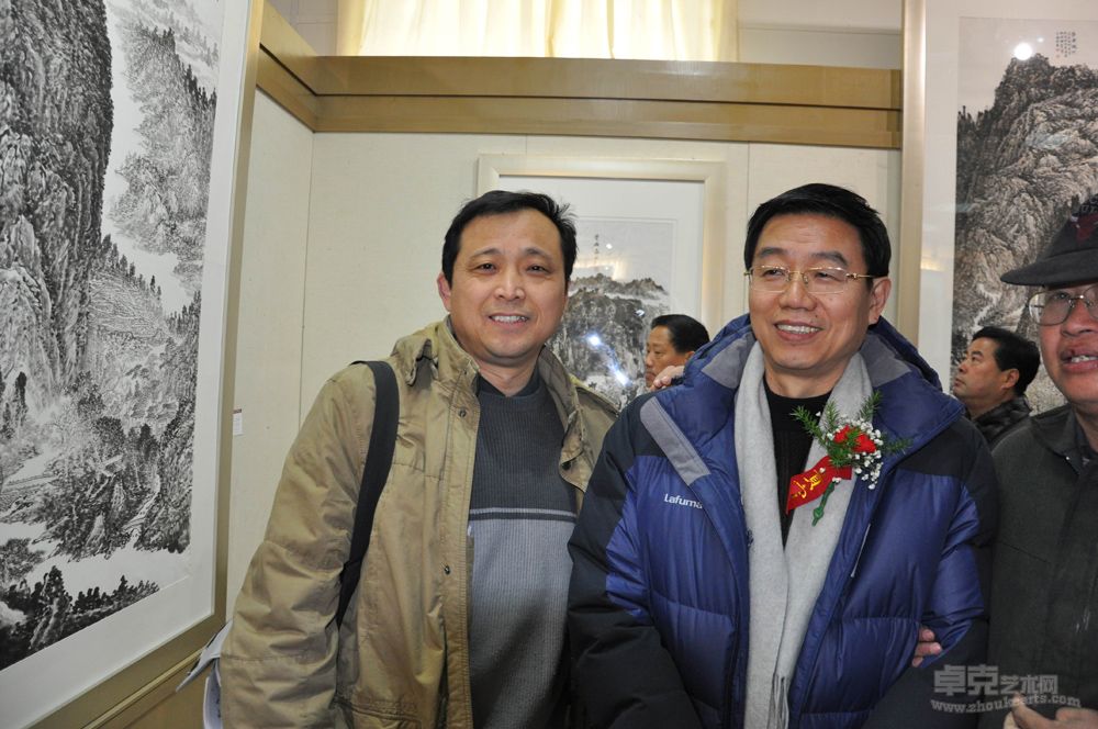 黄小舟和著名文化学者王鲁湘在一起