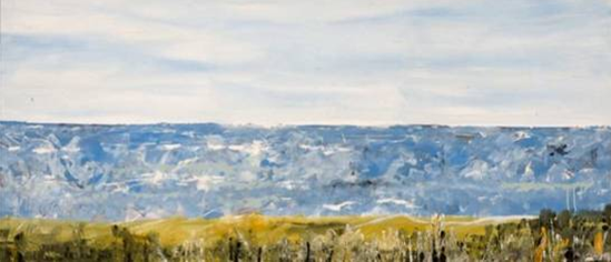 形与神 海景（14）釉彩画 90×200 2002