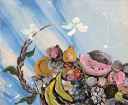 形与神 水果（23）釉彩画 60×50 2006