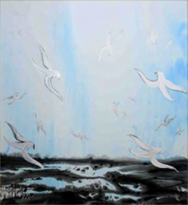 形与神 大海（26）釉彩画 232×230 2007