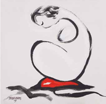 形与神 内心（76）丙烯酸 80×80 2009