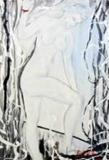 形与神 浴中的狄安娜（41）釉彩画 150×100 2012