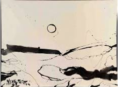 禅境 唯一的形而上（8）釉彩画 150×200 1992