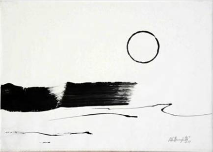 禅境 彻悟（42）釉彩画 50×70 2011