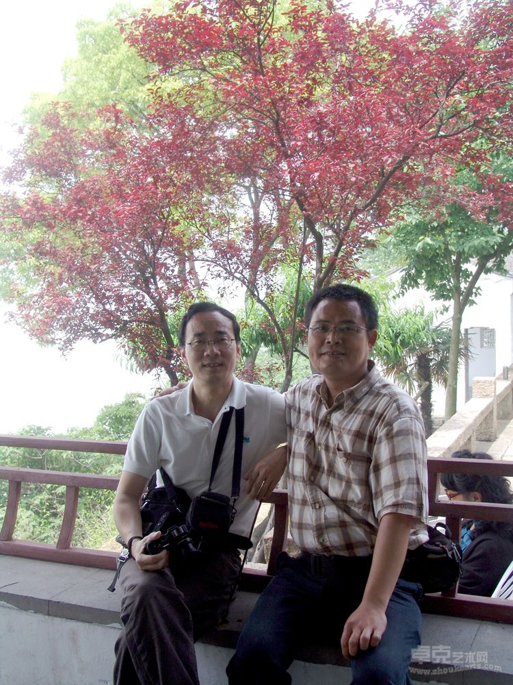 学兄周晓帆教授，曾经留学日本。绘画上，他主攻水彩。