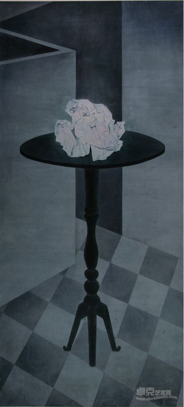 邢娜娜-工笔作品：《纸 》90cmX180cm