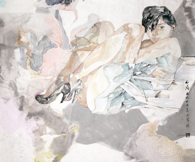 岳小飞 幻 90X97cm 纸本设色