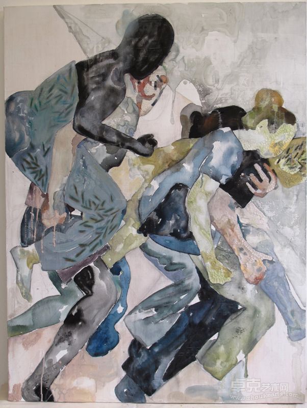 岳小飞 《行》 60X80cm 综合材料