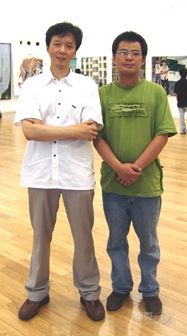 我与宋健明教授、副院长在一画展上邂逅。