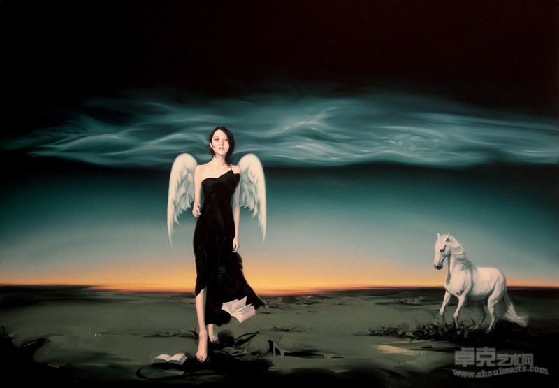 申树彬 被遗忘的飞翔  200x140cm 布面油画 2012