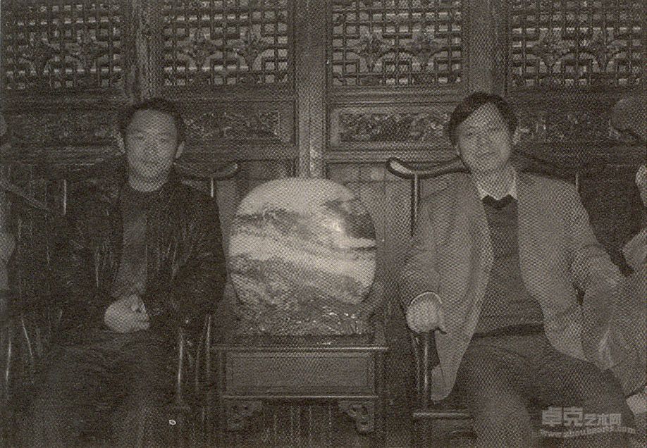 与河南省书协副主席、楷书委员会主任王鸣先生在洛阳汪府
