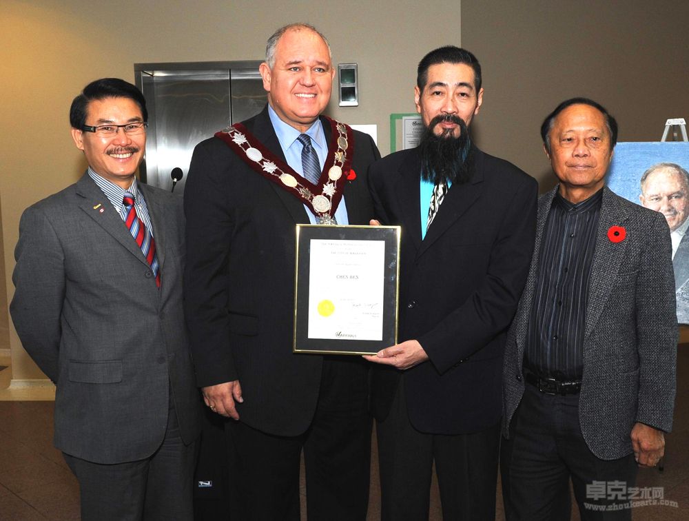 2012年加拿大多伦多万锦市市政府给予陈本作品收藏证书