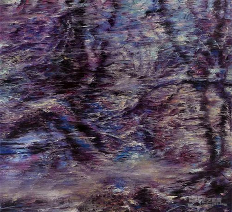 大河流淌 No.1 River run through it no.1 布面油画 oil on canvas 200x200cm 2011 孙尧