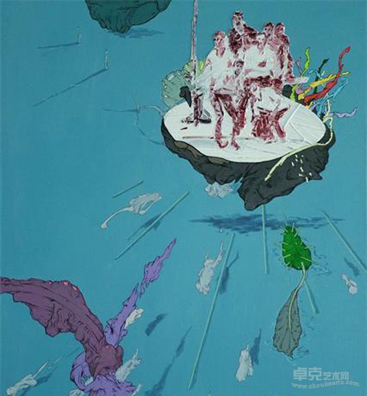 愤怒之岛 布面丙烯 60 x 70cm 2010 亢世新