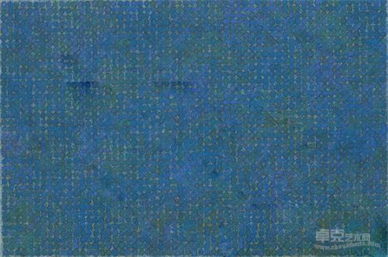 作品12-29 Art work12-29 布上宣纸、墨、油彩、铅笔
