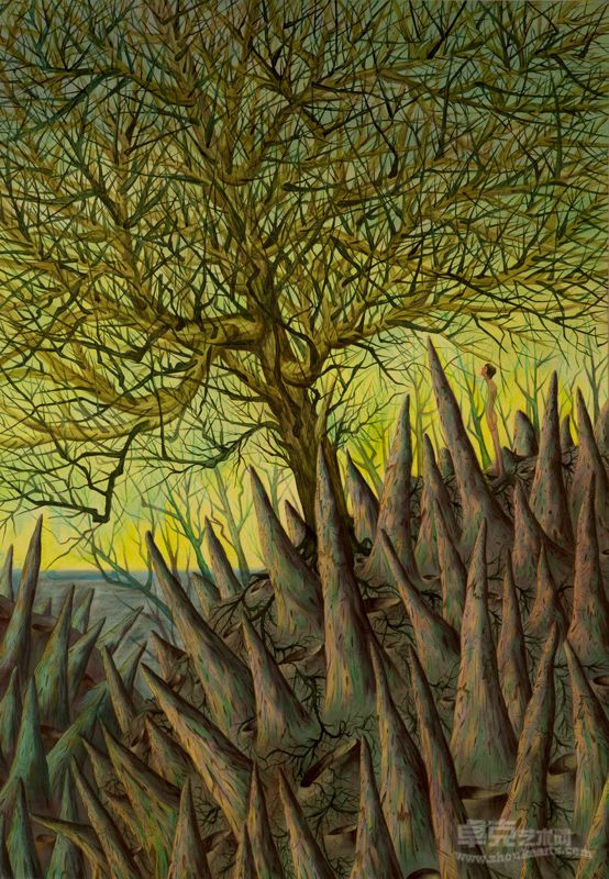 我的心情对你诉说    布面油画  200cmX140cm   2011 ,