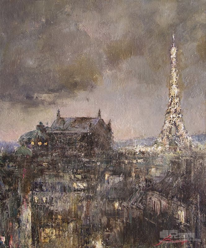 巴黎 布面油画 61x50cm 维诺格拉多娃·安娜  2010