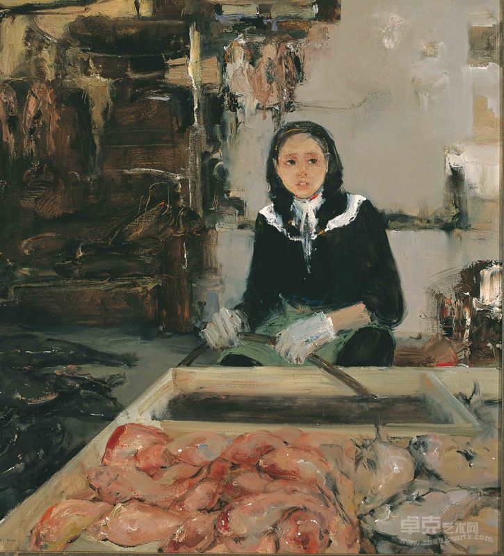 鱼市·Ⅳ110×100cm 2009