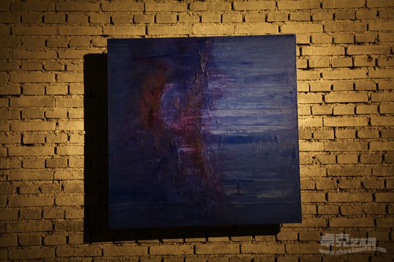 展览作品 暗处的影子,深蓝深蓝的.