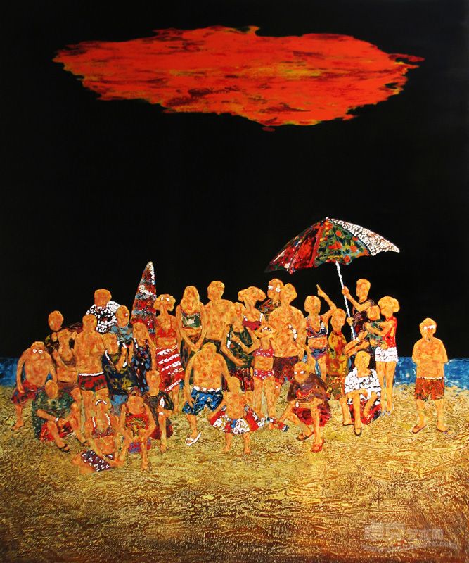 范少辉 《平凡之光》（120cm×100cm）2011年