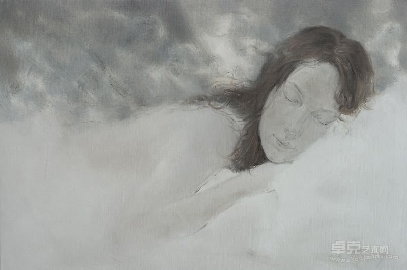 方新飞《微风拂过》 90CM×60CM 布面油画 2012