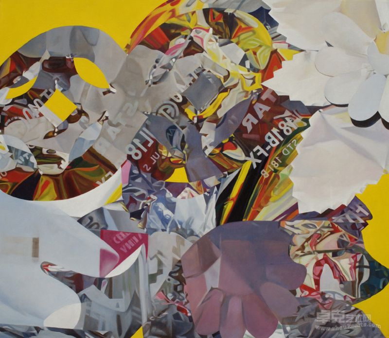 高广斌《永远的符号一》布面油画、尺寸160X140cm、200年