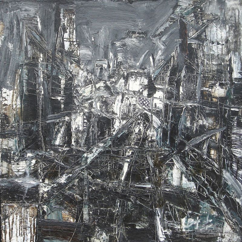 邹时丰《大风景之二》 95cm × 95cm  2007