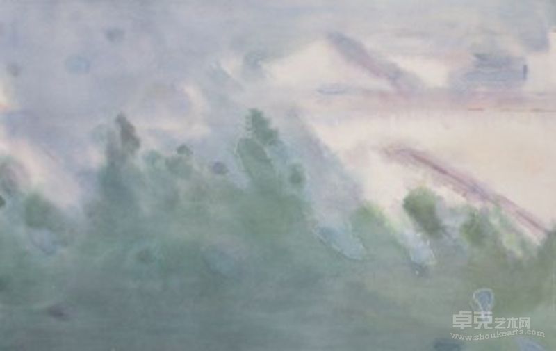 尘光，49x74cm,2012年，纸本