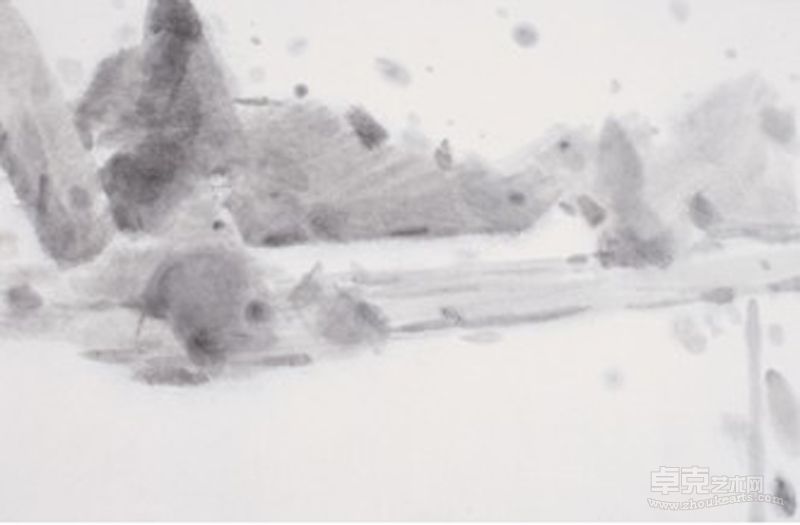 尘境之一  纸本水墨  23x34.5cm  2013年