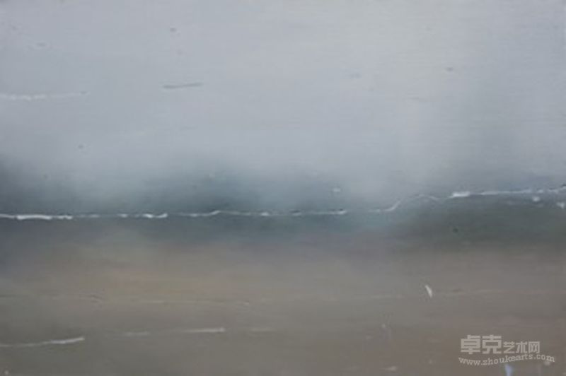 有斑痕的风景之七  2012年  布面油画  100X150CM