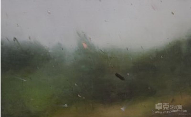 有斑痕的风景之十 2012 布面油画 100X150cm