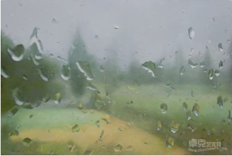 有斑痕的风景之十五2013年  布面油画  120X180CM