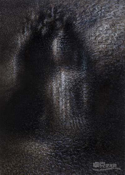 《云冈石窟第20窟（如来坐像）的时空裸体・即（83）》  王舒野 193.9 × 130.3 cm 2013.jpg