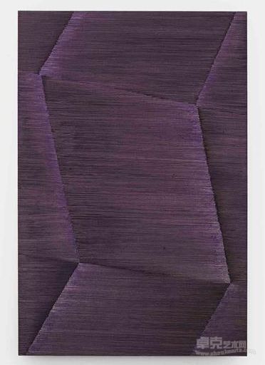 《两折-紫1》  迟群 100×150cm 2014