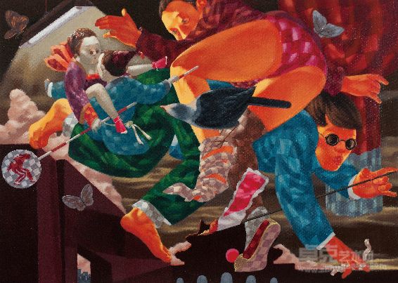 吕鹏 迷城No.2  2010  布面丙烯 85×118cm