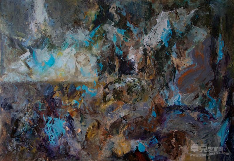 春卉 众神之舞 100×69CM 布面油画