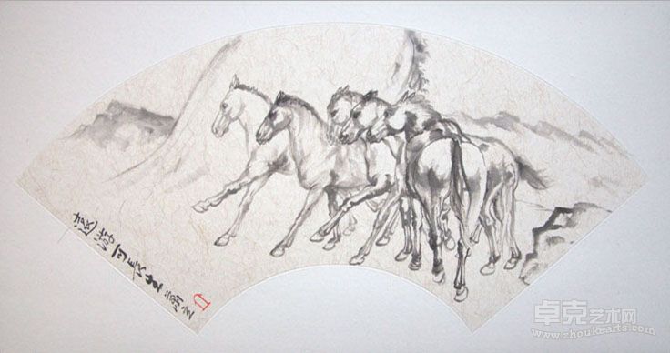 萧立 远游图49x27CM