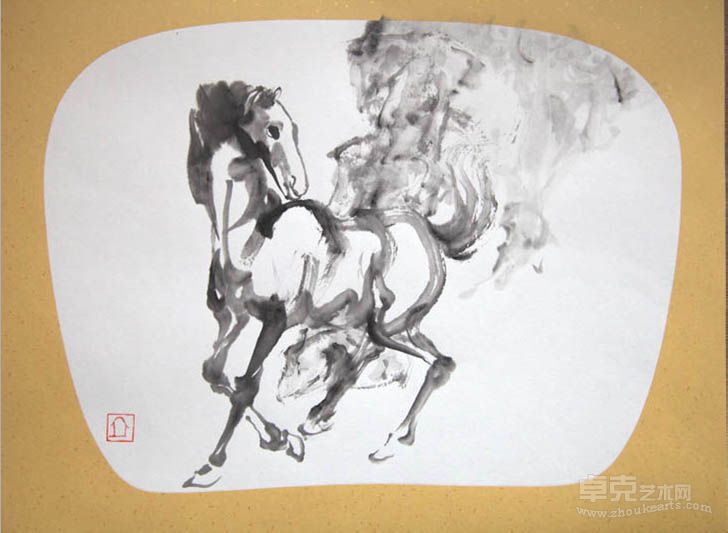 萧立 侧首图35x30CM