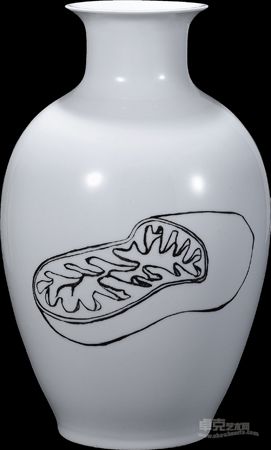 苍鑫 釉上彩瓷瓶 高39.6cm 直径24
