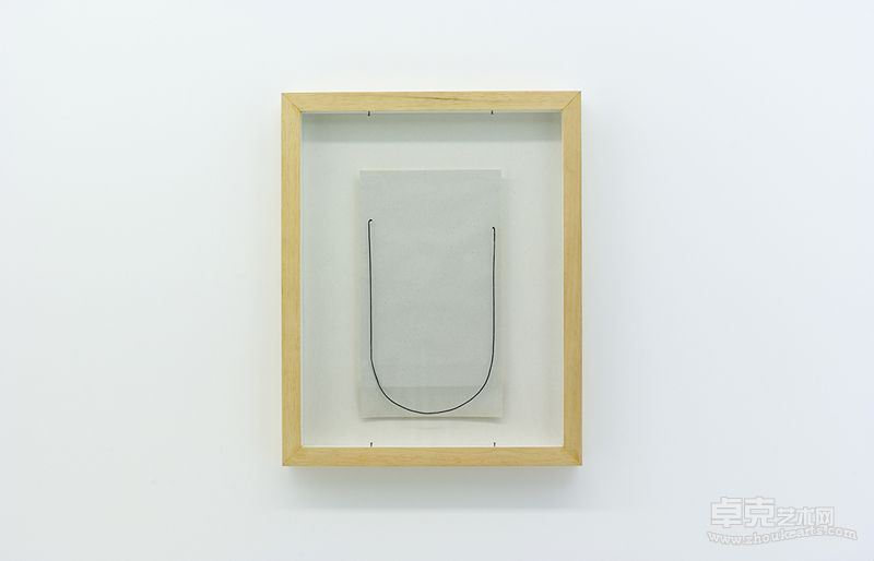 唯一认可的意识6,尺寸：32x40cm，材料：纸、线 年代：2014