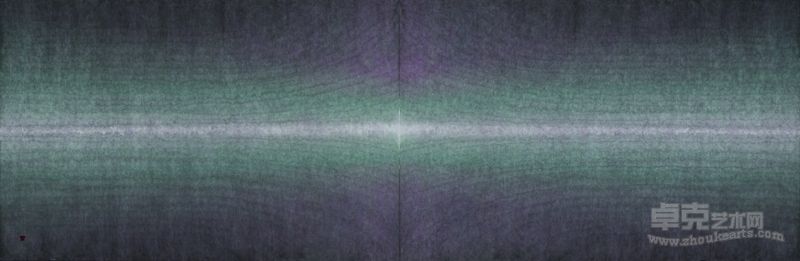 2011-优婆罗-298×97cm-宣纸水墨、矿物质色、水彩