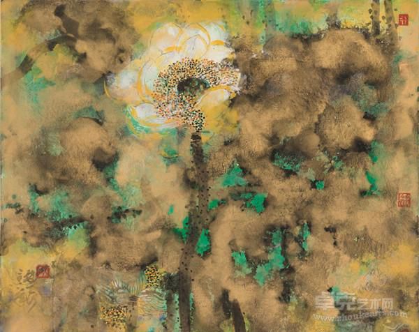 《春光》 水墨設色紙本    45x53cm  2013年