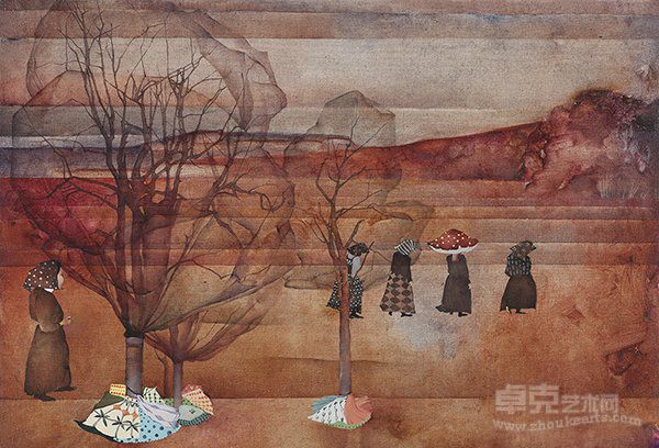 我们去哪 石群 布面油画 2013 50×70cm