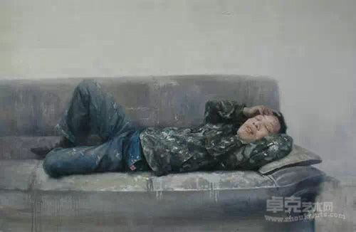 陈晓声 《 小憩》 150cmx100cm 2014年