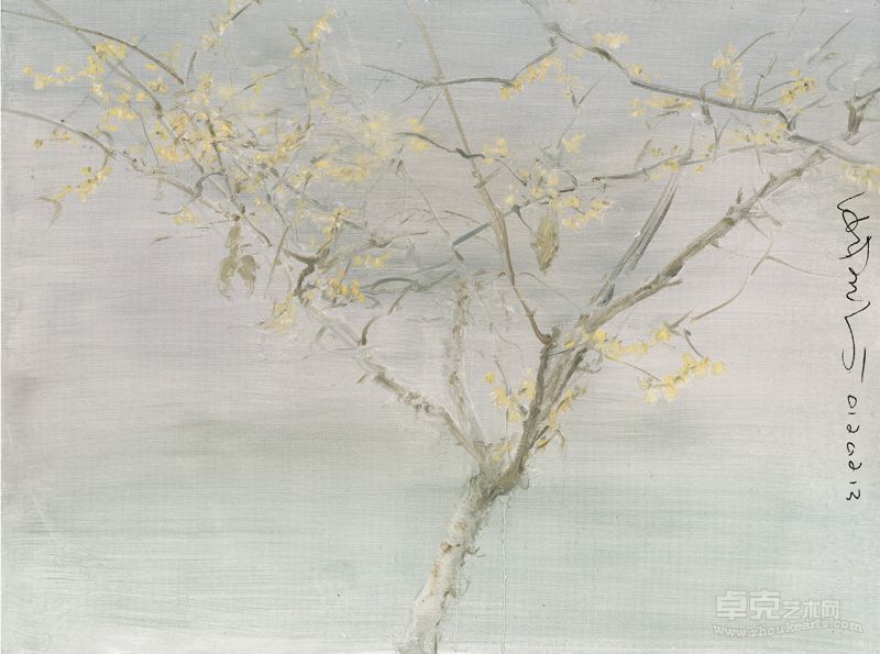 何多苓 杂花写生 80*60cm  布面油画  2012