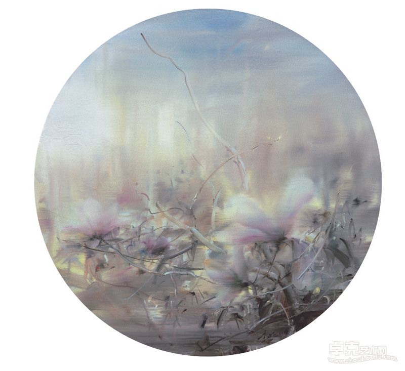 李强  2013NO.15     100*100cm  色粉  2013