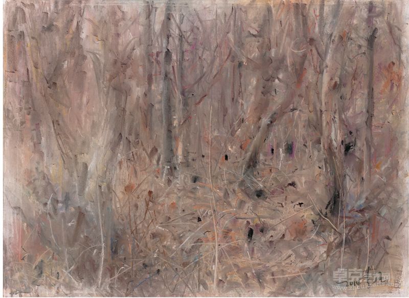 李强  风景2014no.3  55*75cm   色粉 2014
