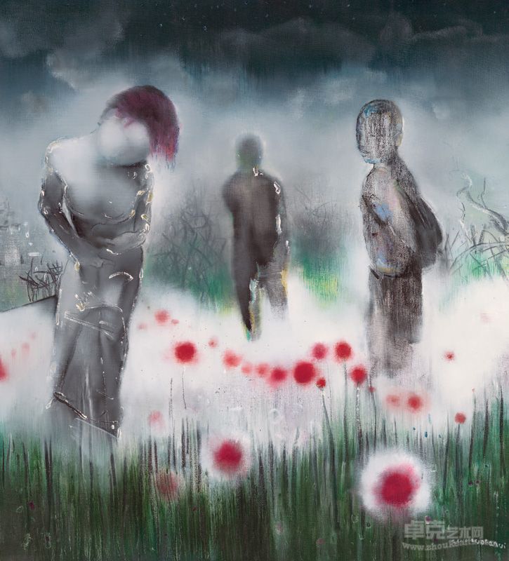 罗发辉  屋顶花园    110*100cm   布面油画 2010